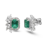 Emerald Diamond Earrings