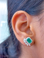 Emerald Diamond Earrings