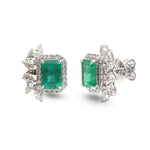 Emerald Diamond Earrings
