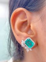 Emerald Diamond Earrings