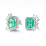Emerald Diamond Earrings