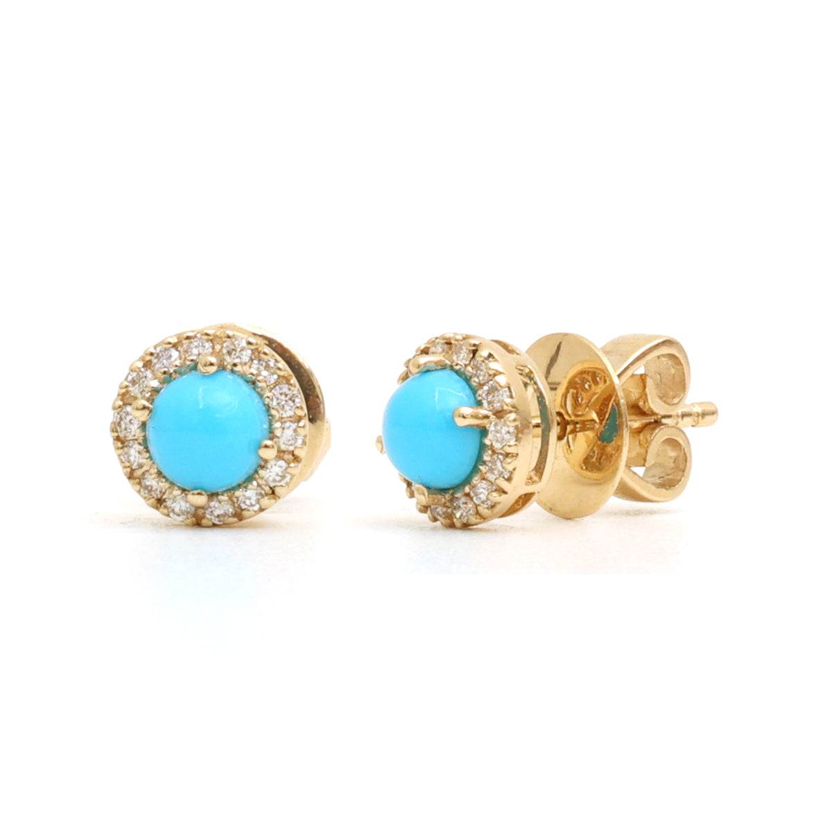 Turquoise Diamond Earrings