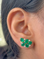 Emerald Diamond Earrings