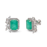 Emerald Diamond Earrings