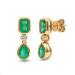 Emerald Diamond Earrings