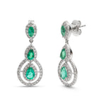 Emerald Diamond Earrings