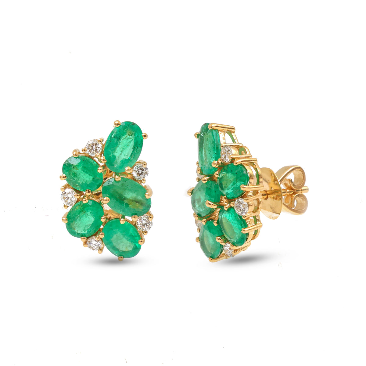 Emerald Diamond Earrings