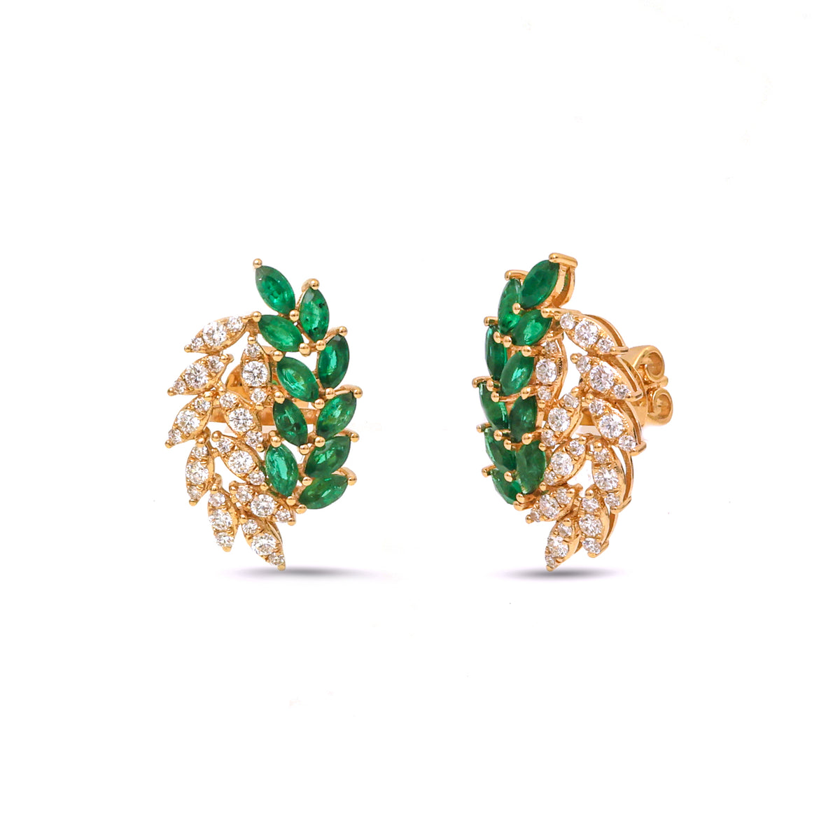 Emerald Diamond Earrings