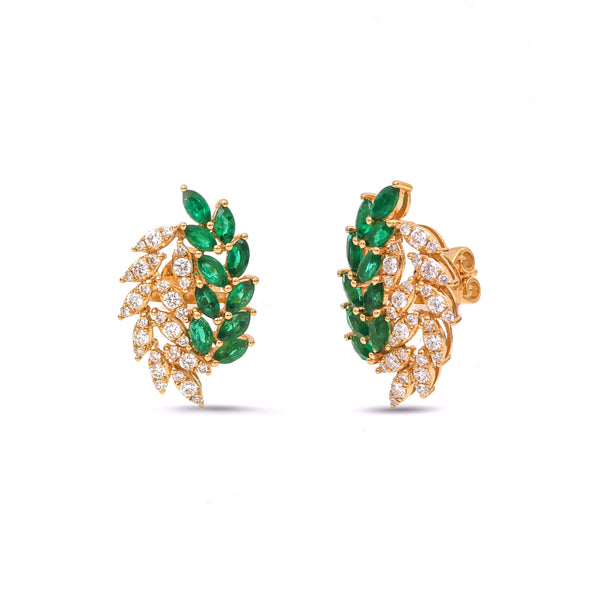 Emerald Diamond Earrings