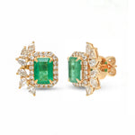 Emerald Diamond Earrings