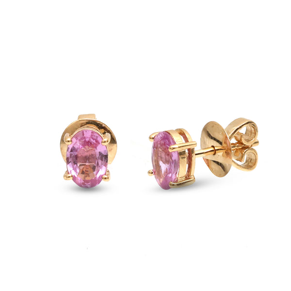 Pink Sapphire Earrings