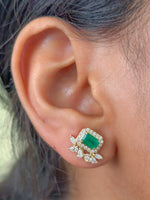 Emerald Diamond Earrings