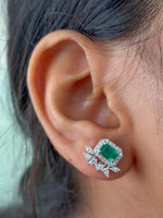 Emerald Diamond Earrings