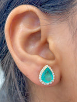 Emerald Diamond Earrings