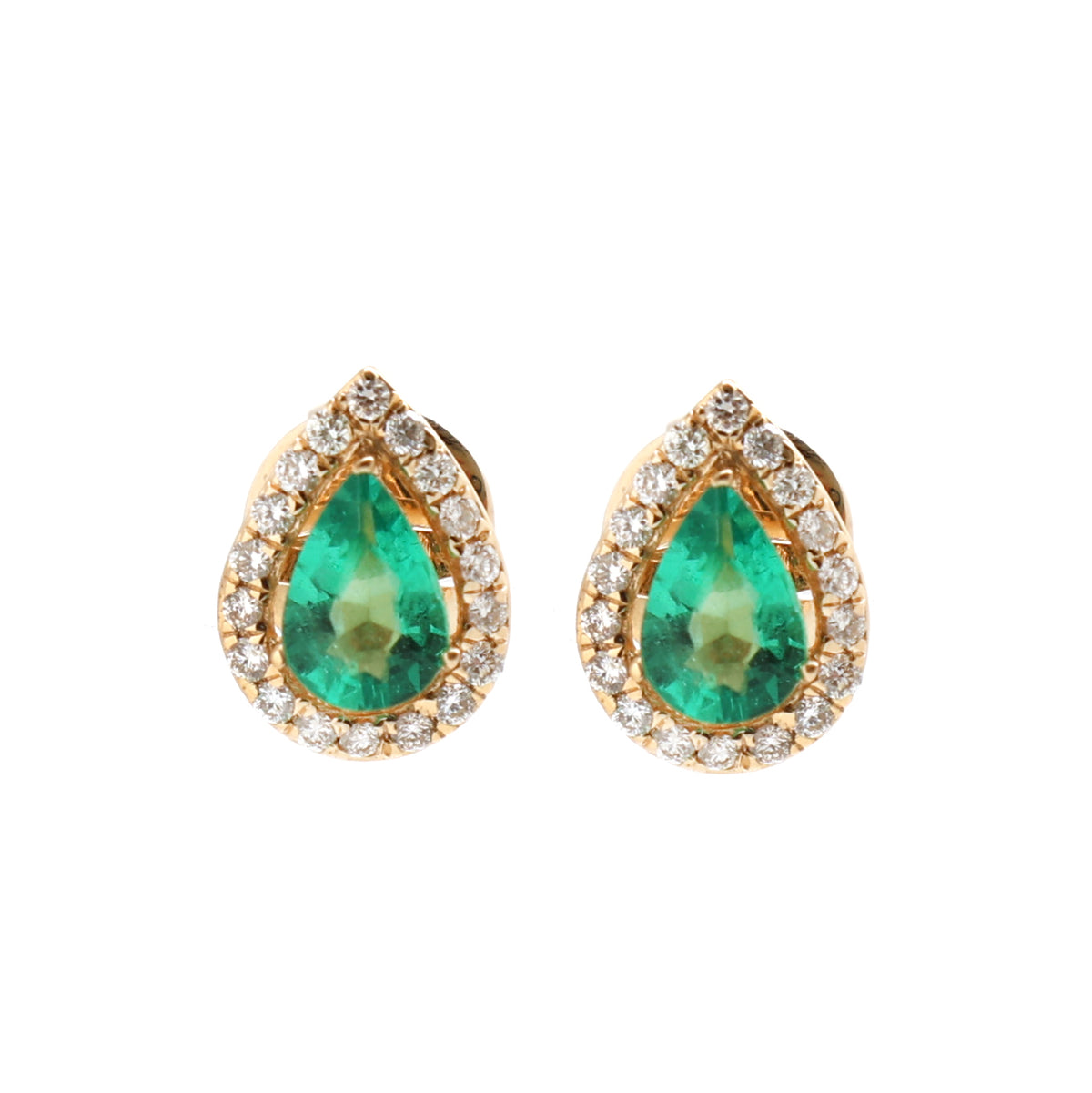 Emerald Diamond Earrings