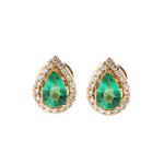Emerald Diamond Earrings