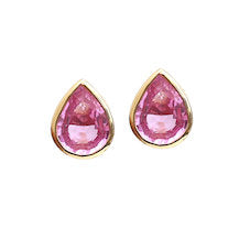 Pink Sapphire Earrings