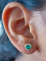 Emerald Diamond Earrings