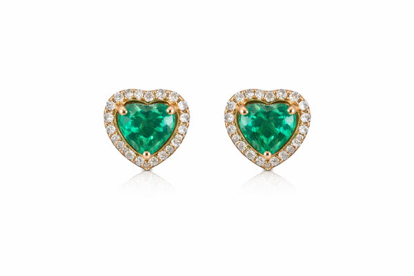 Emerald Diamond Earrings