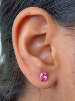 Pink Sapphire Earrings