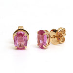 Pink Sapphire Earrings