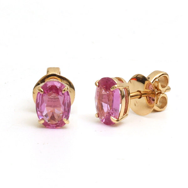 Pink Sapphire Earrings