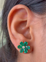 Emerald Diamond Earrings