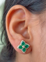 Emerald Diamond Earrings