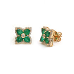 Emerald Diamond Earrings