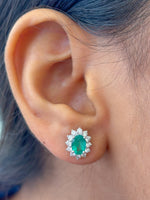 Emerald Diamond Earrings