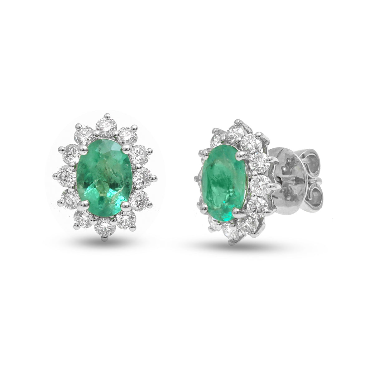Emerald Diamond Earrings