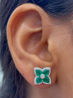 Emerald Diamond Earrings
