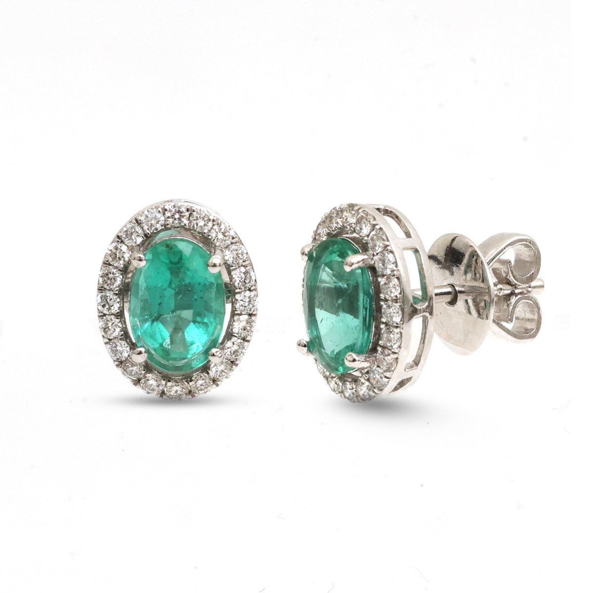 Emerald Diamond Earrings