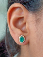 Emerald Diamond Earrings