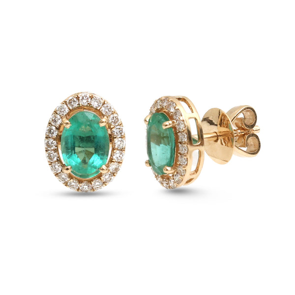 Emerald Diamond Earrings