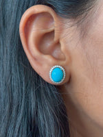 Turquoise Diamond Earrings