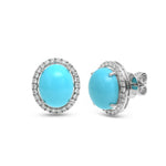 Turquoise Diamond Earrings