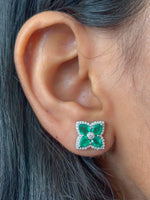Emerald Diamond Earrings