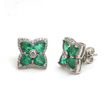 Emerald Diamond Earrings