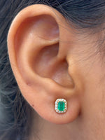 Emerald Diamond Earrings