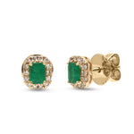 Emerald Diamond Earrings