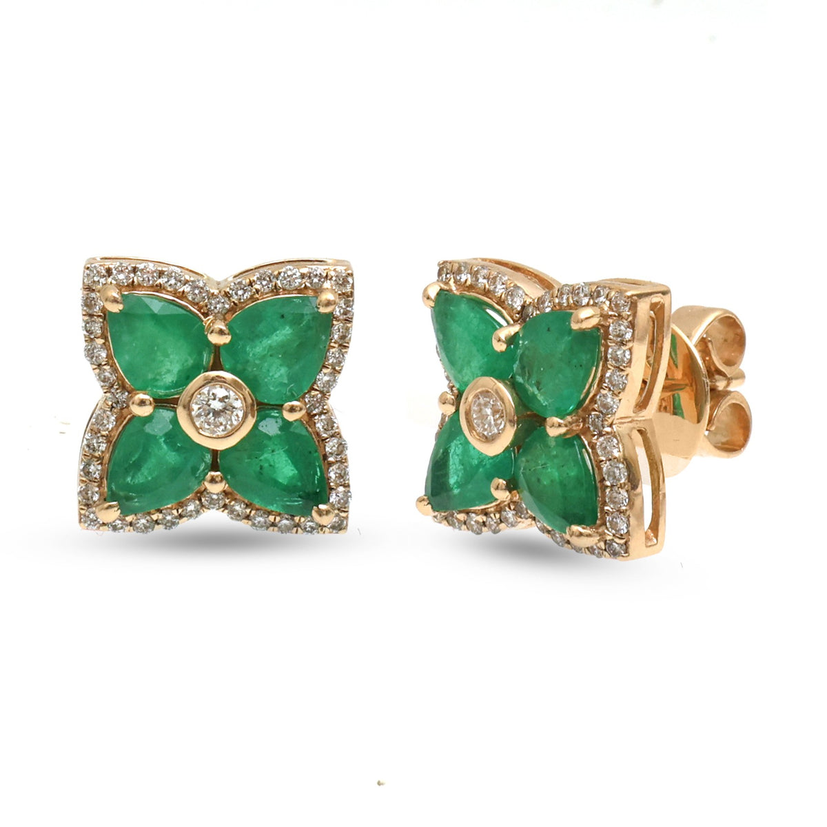 Emerald Diamond Earrings