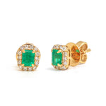 Emerald Diamond Earrings