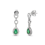 Emerald Diamond Earrings