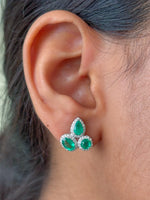 Emerald Diamond Earrings