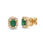 Emerald Diamond Earrings