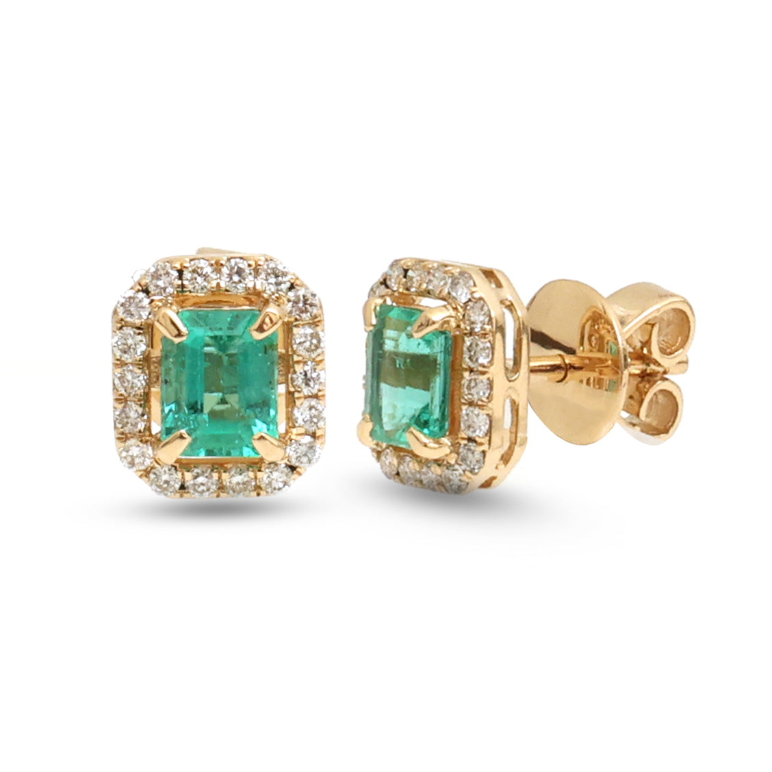 Emerald Diamond Earrings