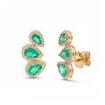 Emerald Diamond Earrings