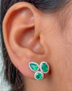 Emerald Diamond Earrings