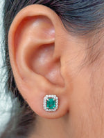 Emerald Diamond Earrings